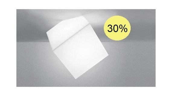 ARTEMIDE EDGE PARETE/SOFFITO 21, 1292010A, lampa sufitowa, plafon, włoskie lampy